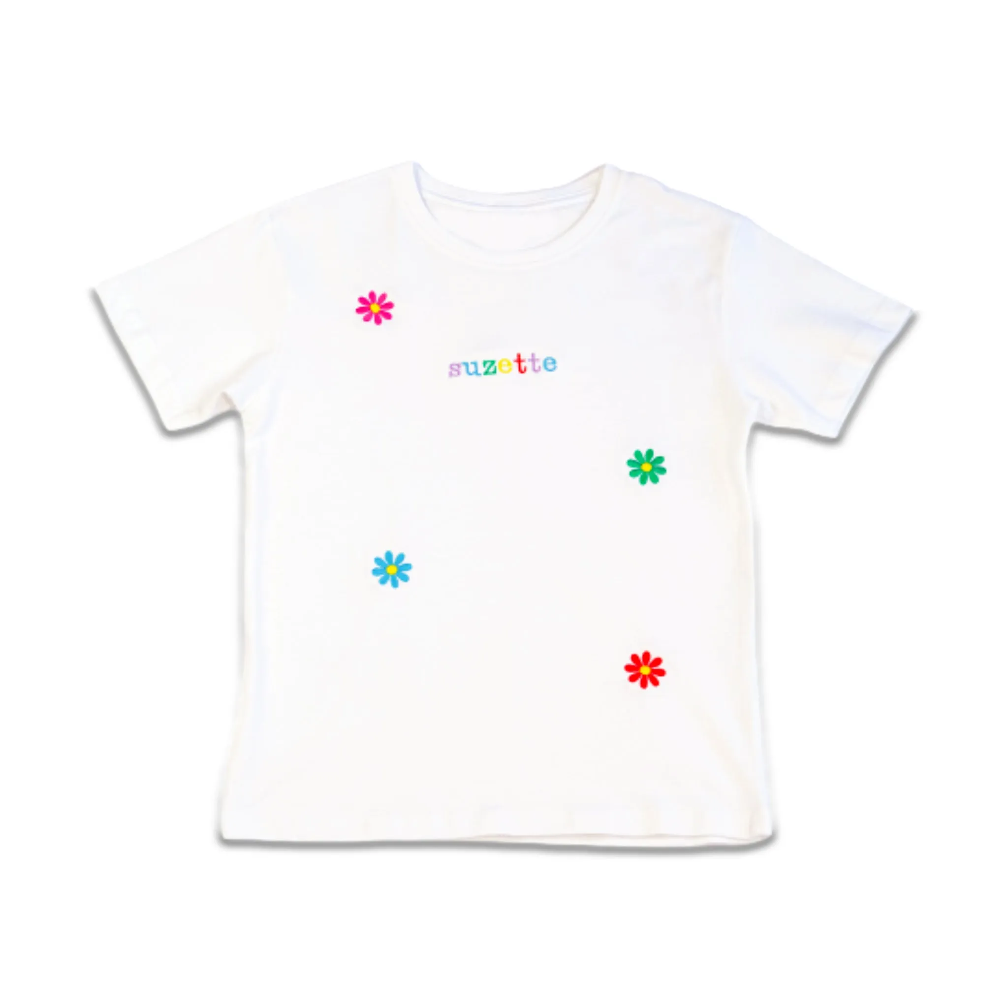 Embroidered Floral Tee - Kids
