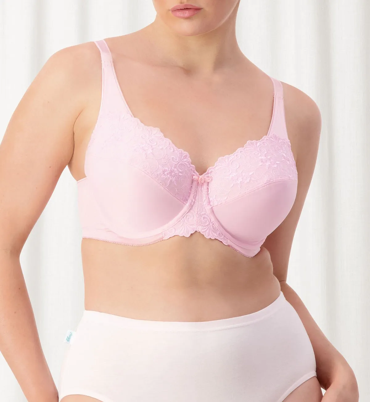 EMBROIDERED MINIMISER TWIN PACK UNDERWIRED BRA