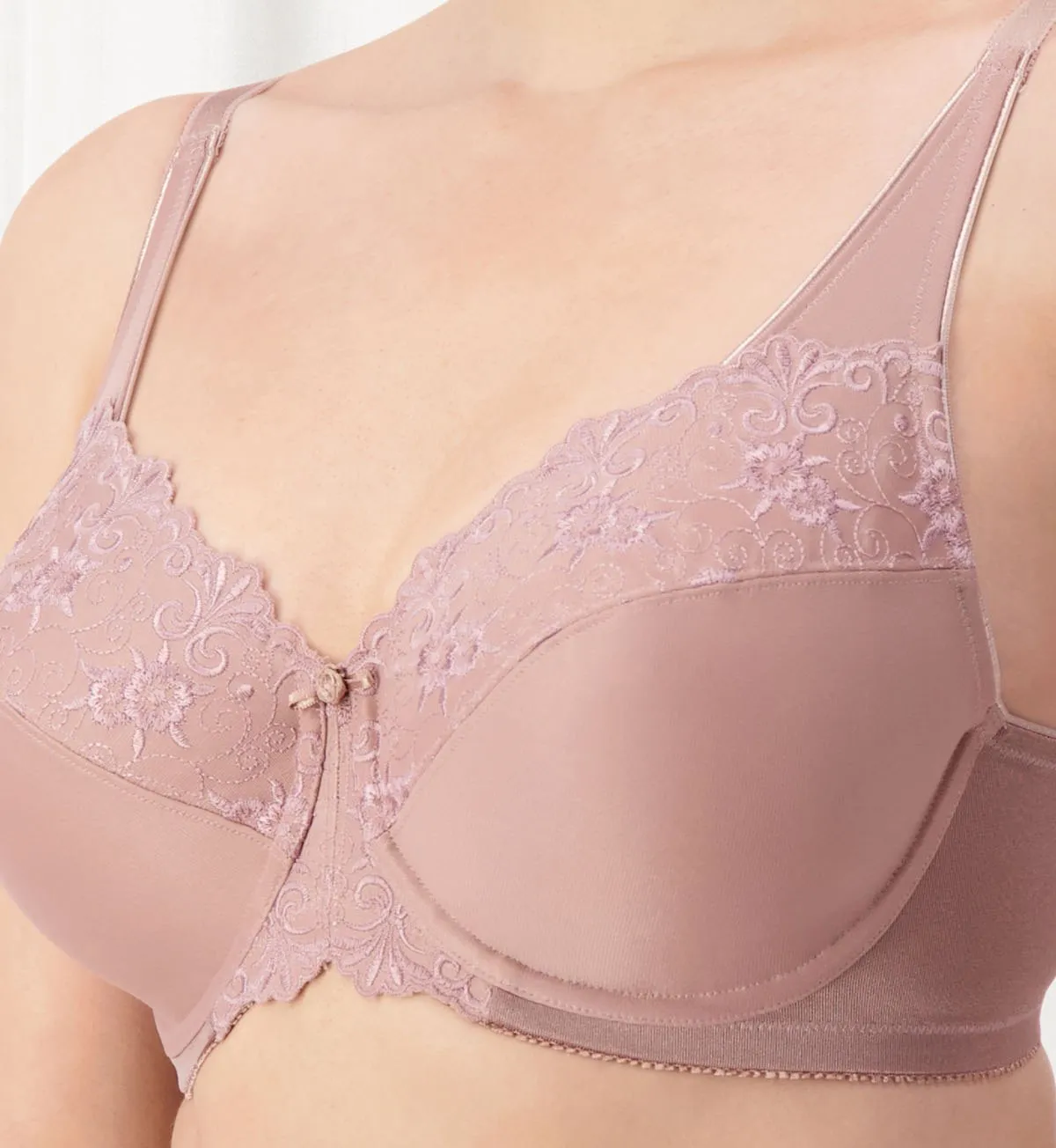 EMBROIDERED MINIMISER TWIN PACK UNDERWIRED BRA