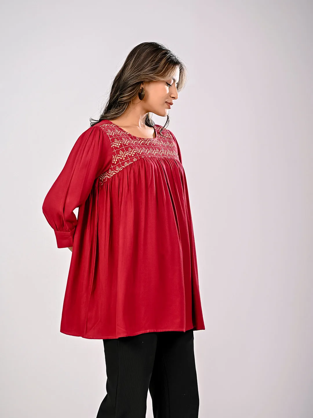 Embroidered Top