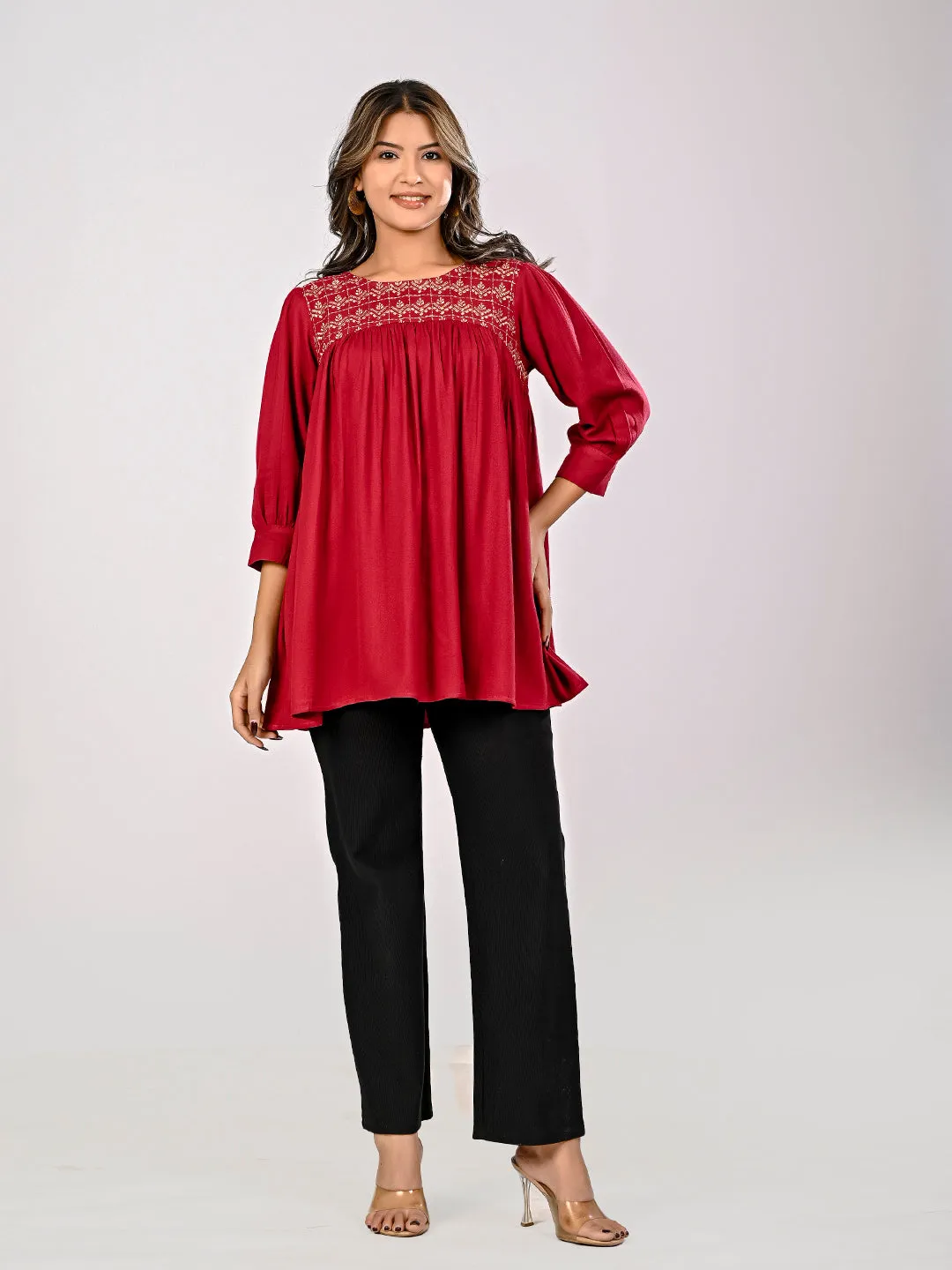 Embroidered Top