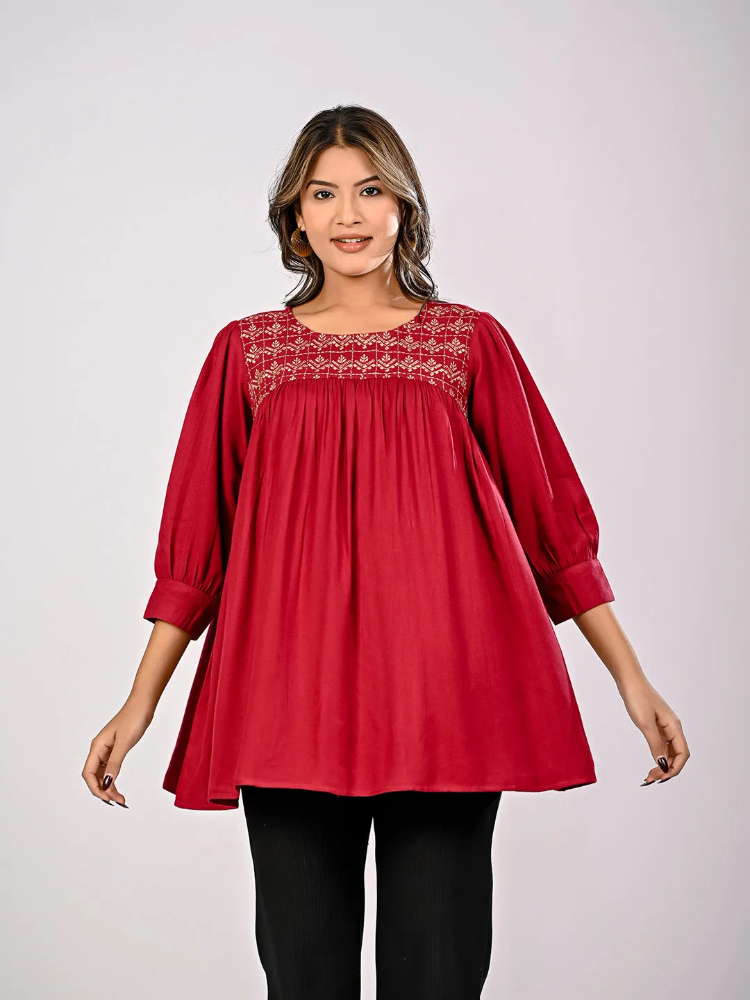 Embroidered Top