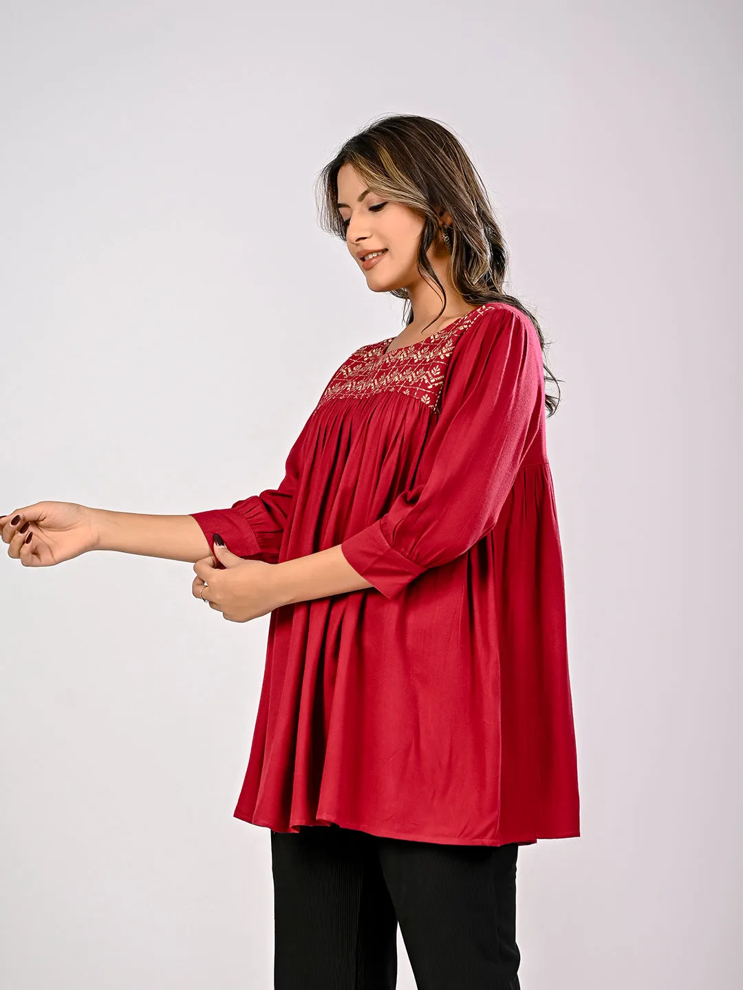 Embroidered Top