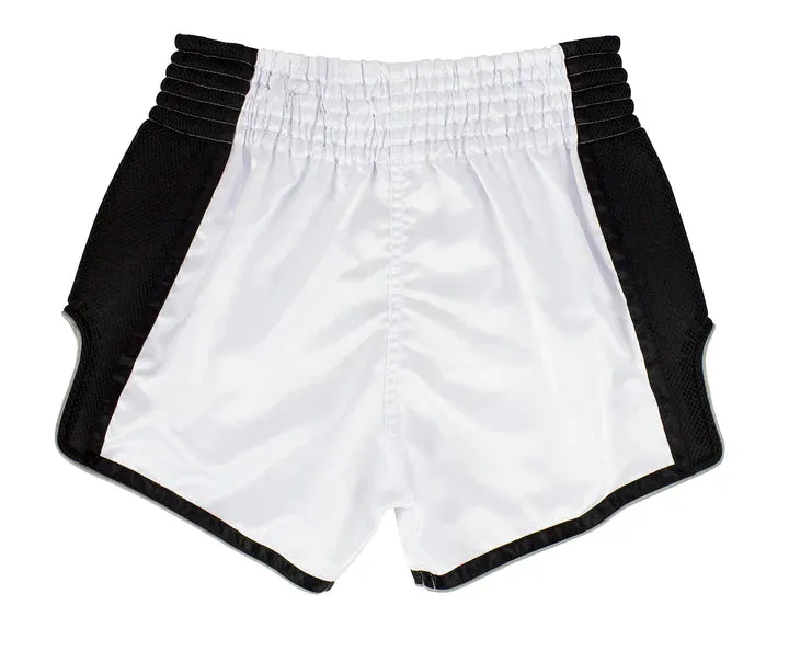 Fairtex White Slim Cut Muay Thai Boxing Short