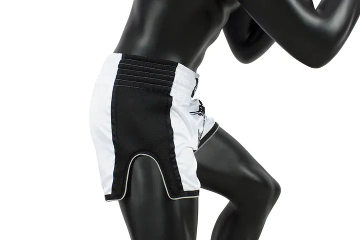Fairtex White Slim Cut Muay Thai Boxing Short