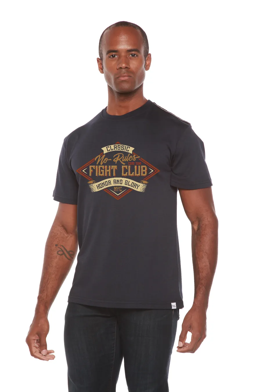 Fight Club Men's Bamboo Viscose/Organic Cotton Short Sleeve Graphic T-Shirt