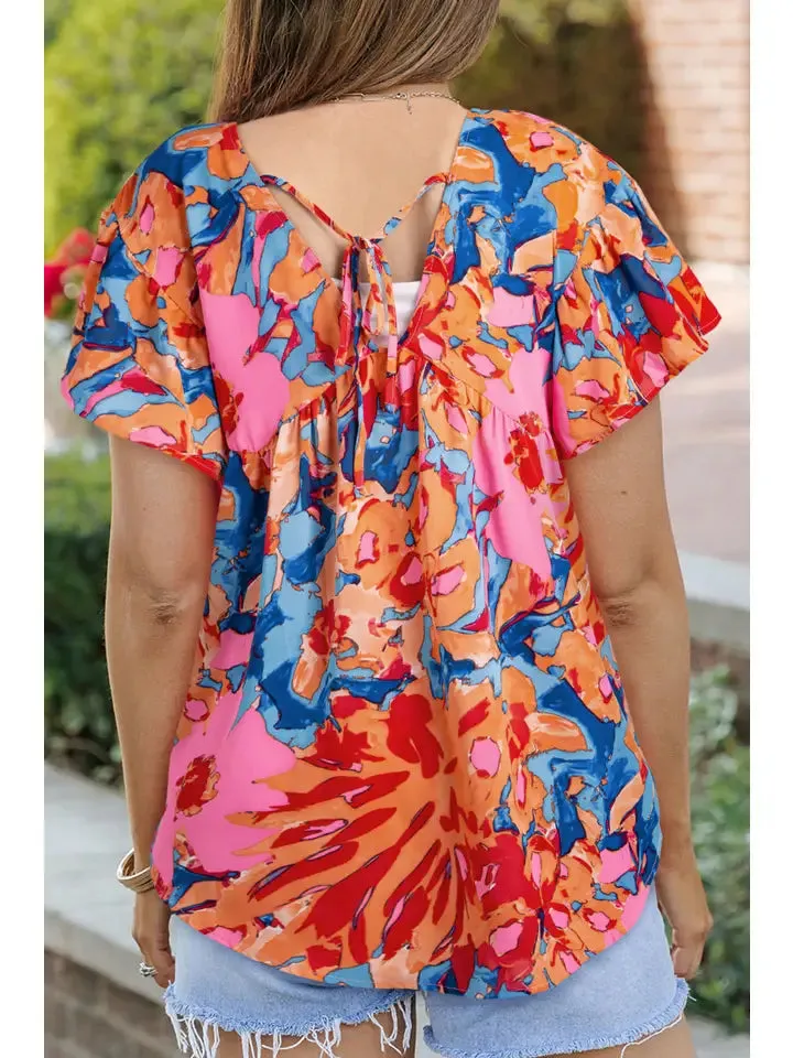 Floral Flutter Away Top