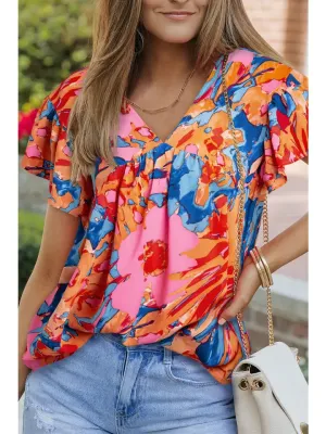 Floral Flutter Away Top