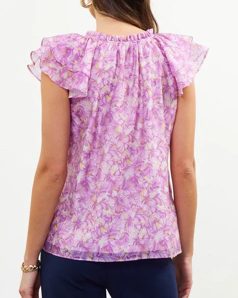 Floral Print Top - Lilac