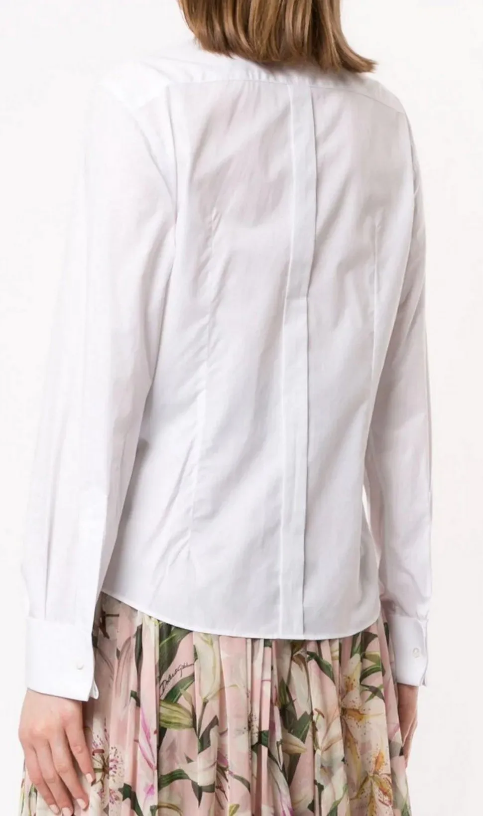 Flower Appliqué Shirt