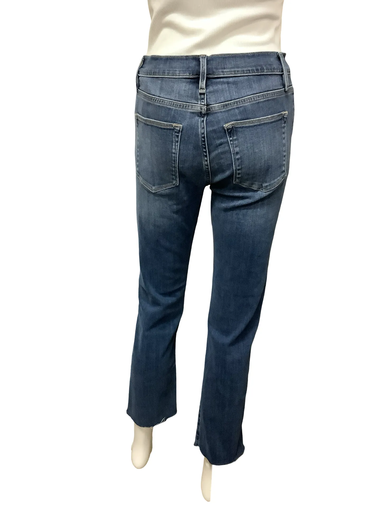 Frame Mid Rise Straight Leg Jeans Size: M, 28