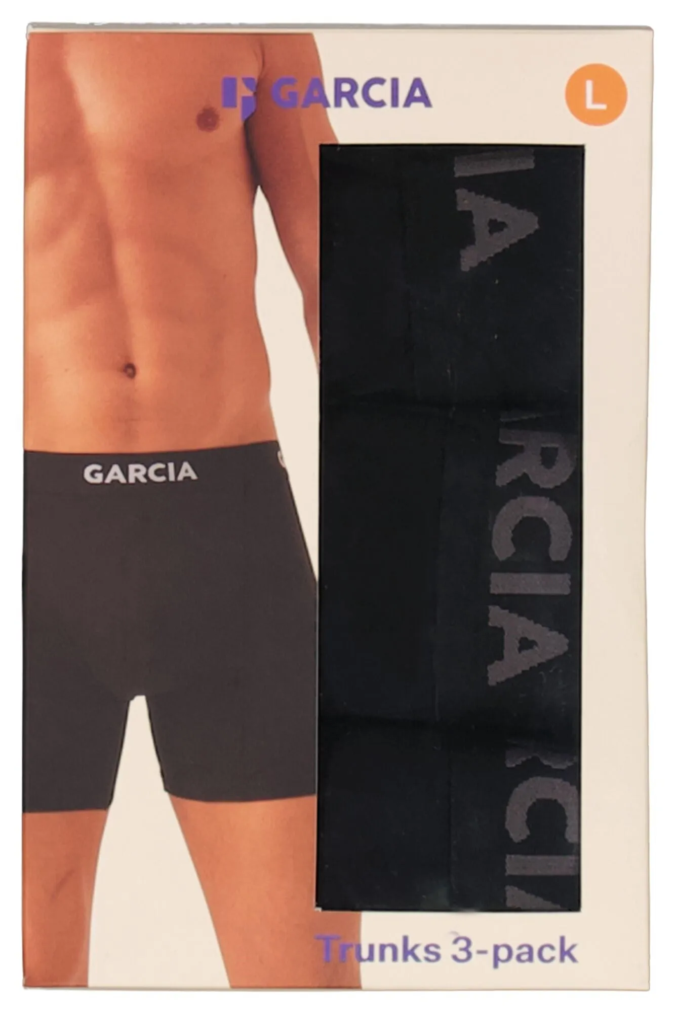 Garcia 3-Pack Solid Black Boxer