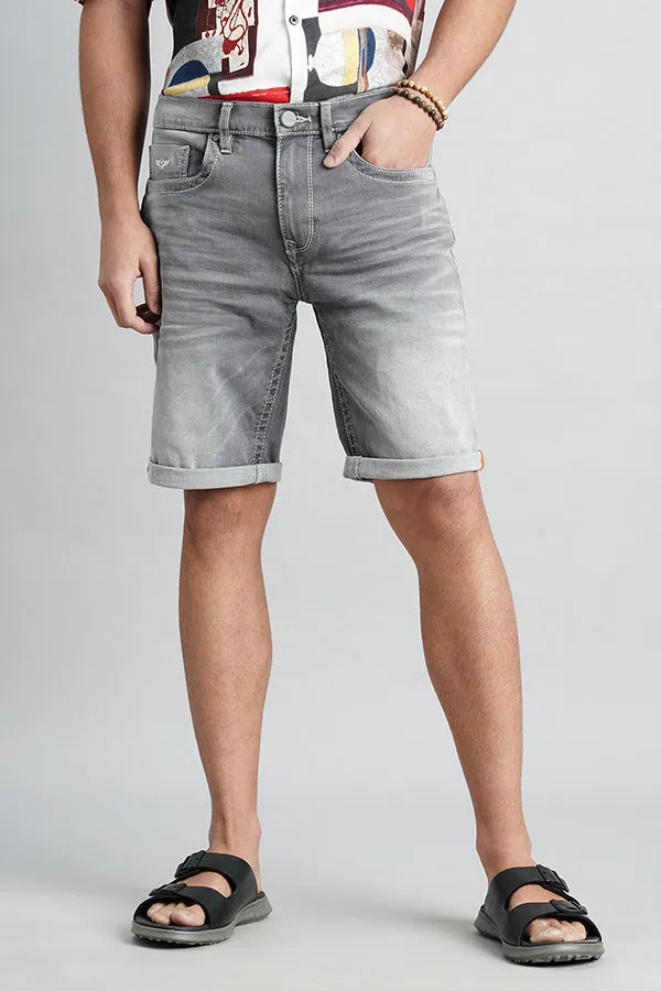 Grey Denim Short