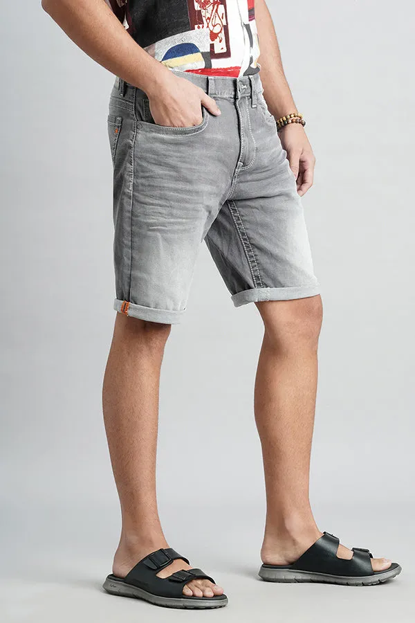 Grey Denim Short