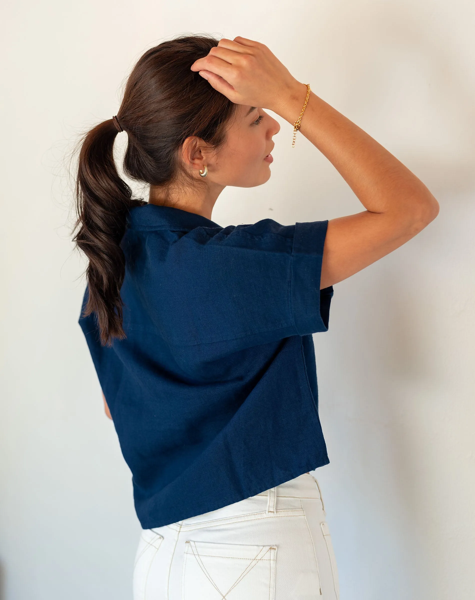 Hadley Boxy Linen Top
