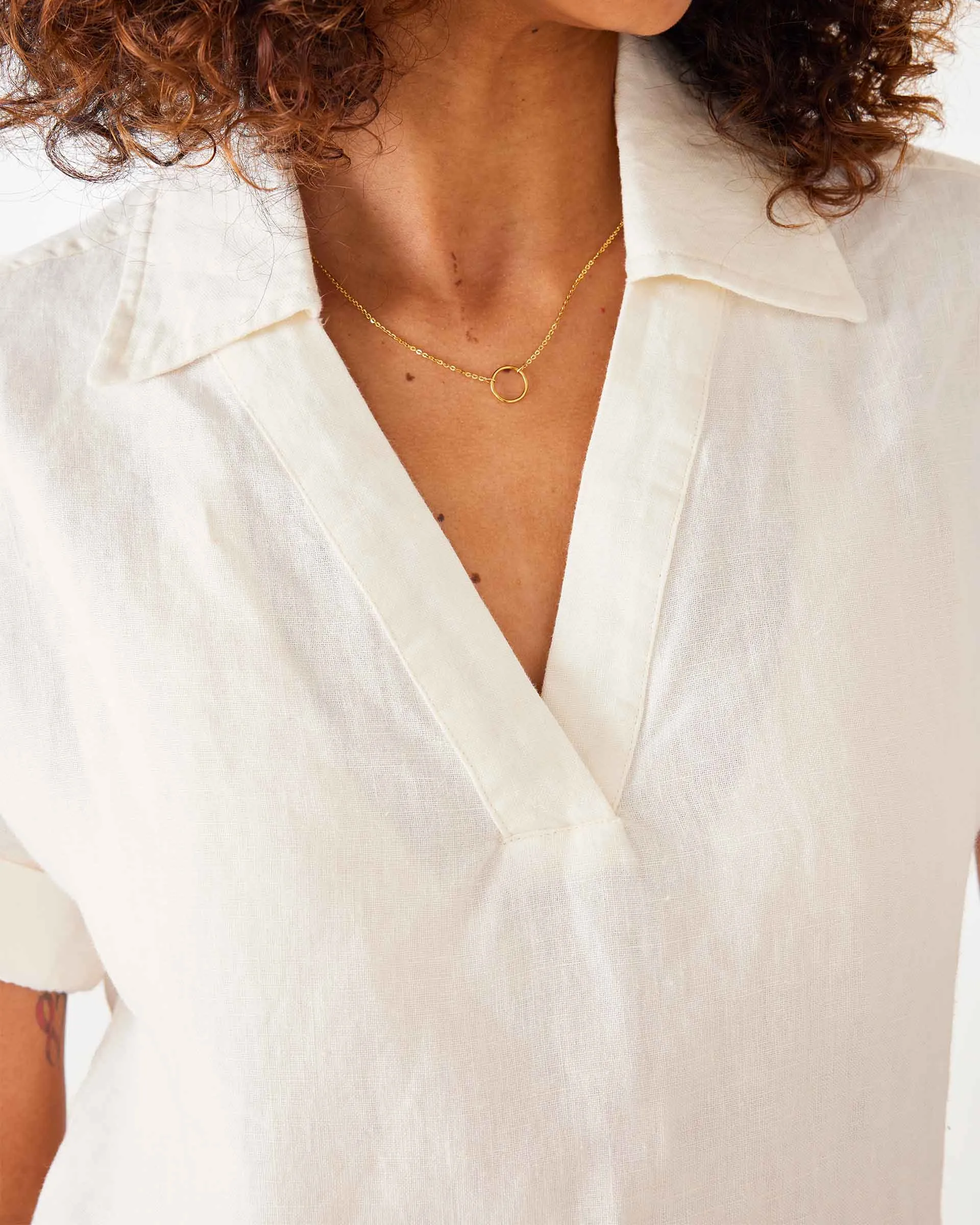 Hadley Boxy Linen Top