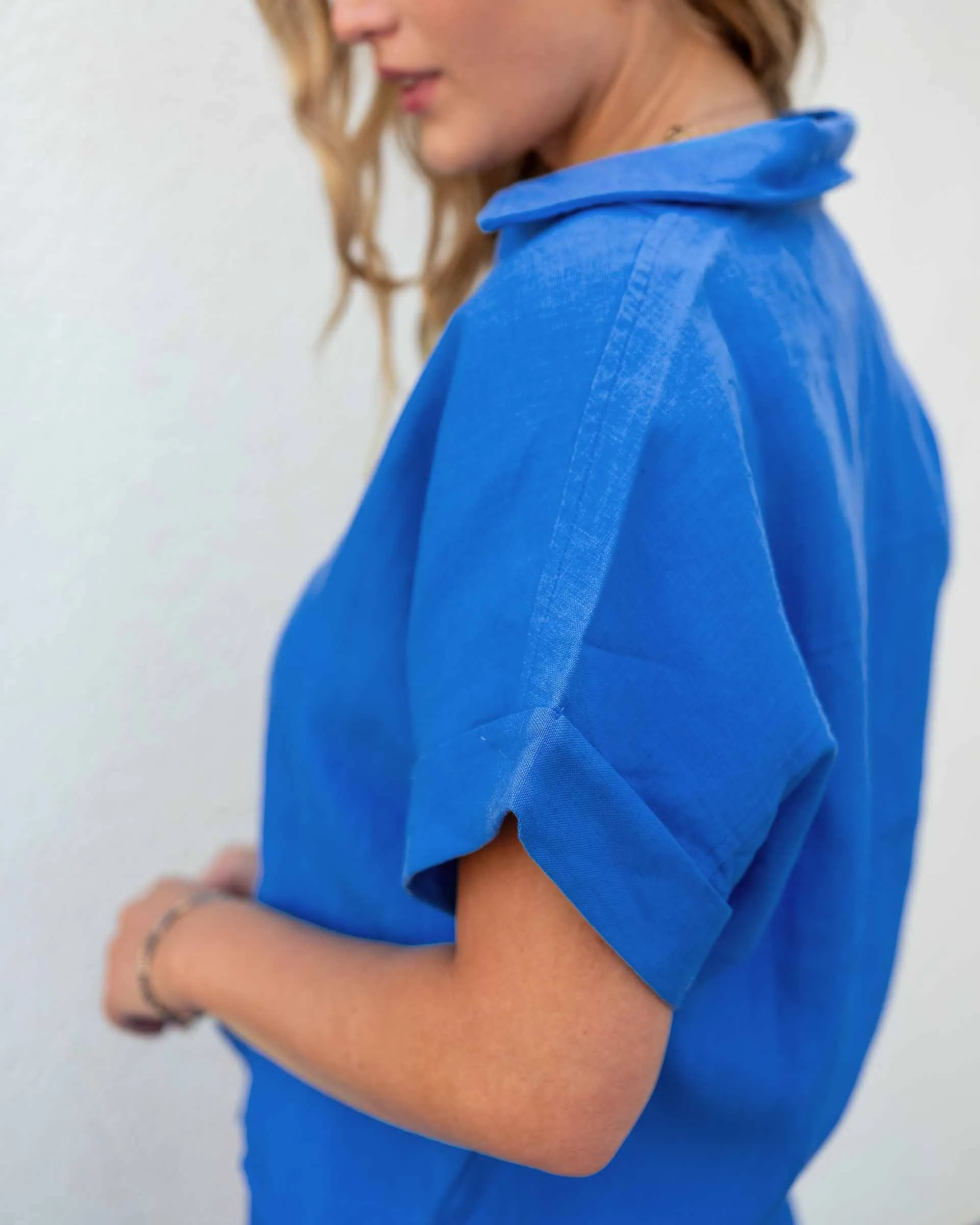 Hadley Boxy Linen Top