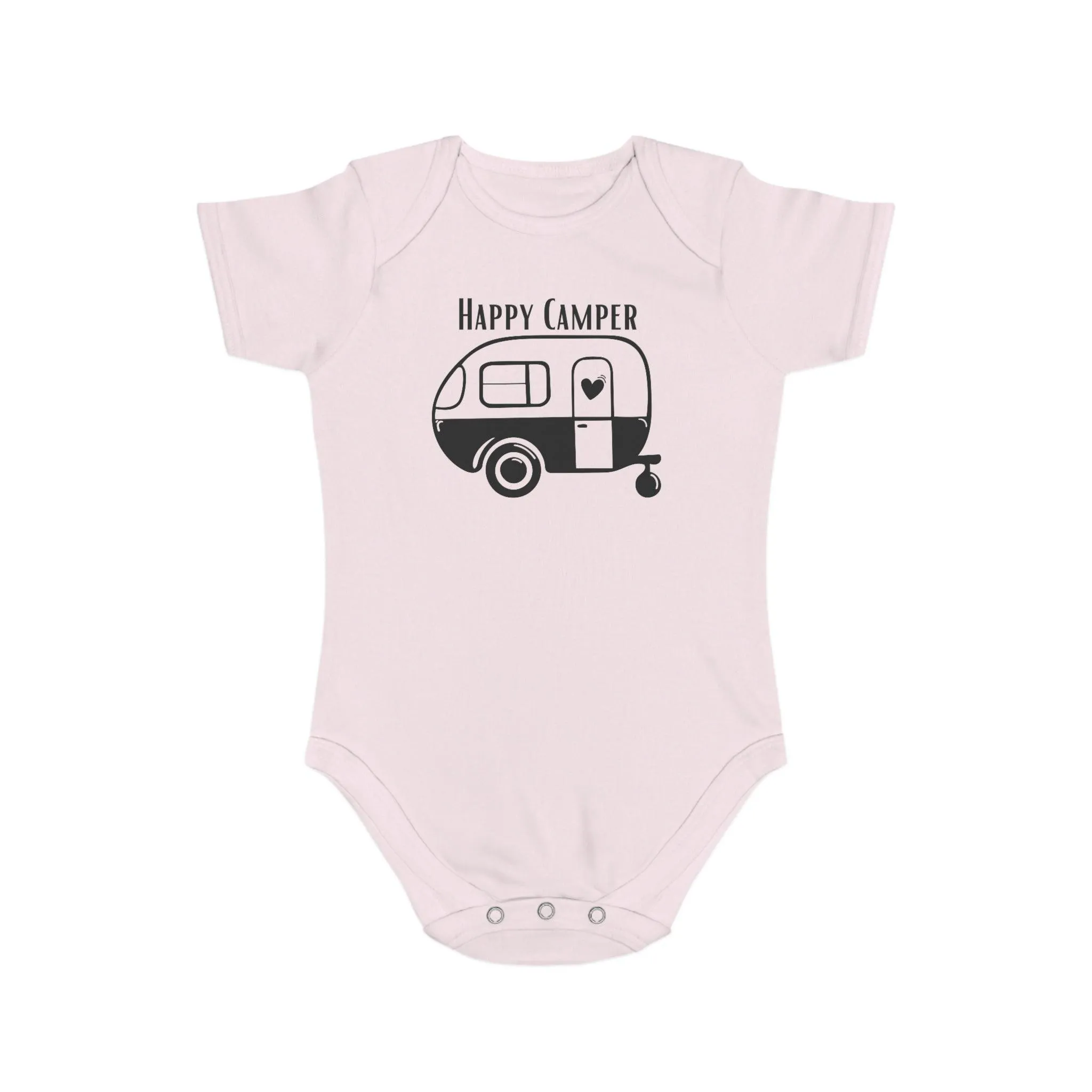 Happy Camper Van 100% Cotton Short Sleeve Baby Bodysuit
