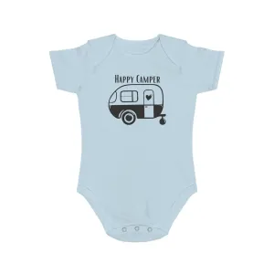 Happy Camper Van 100% Cotton Short Sleeve Baby Bodysuit