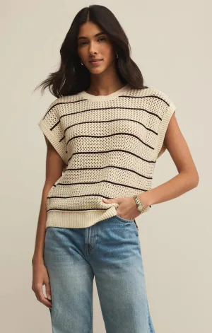 Ines Striped Crochet Top