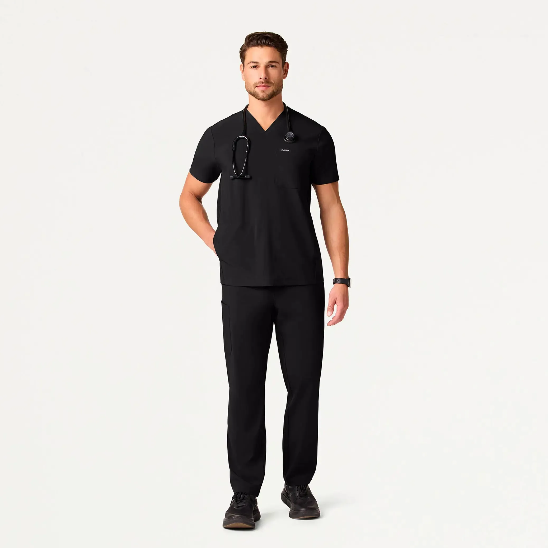 Jaanuu Men's Rhodes ULTRAlite™ Straight-Leg Scrub Pant - Black