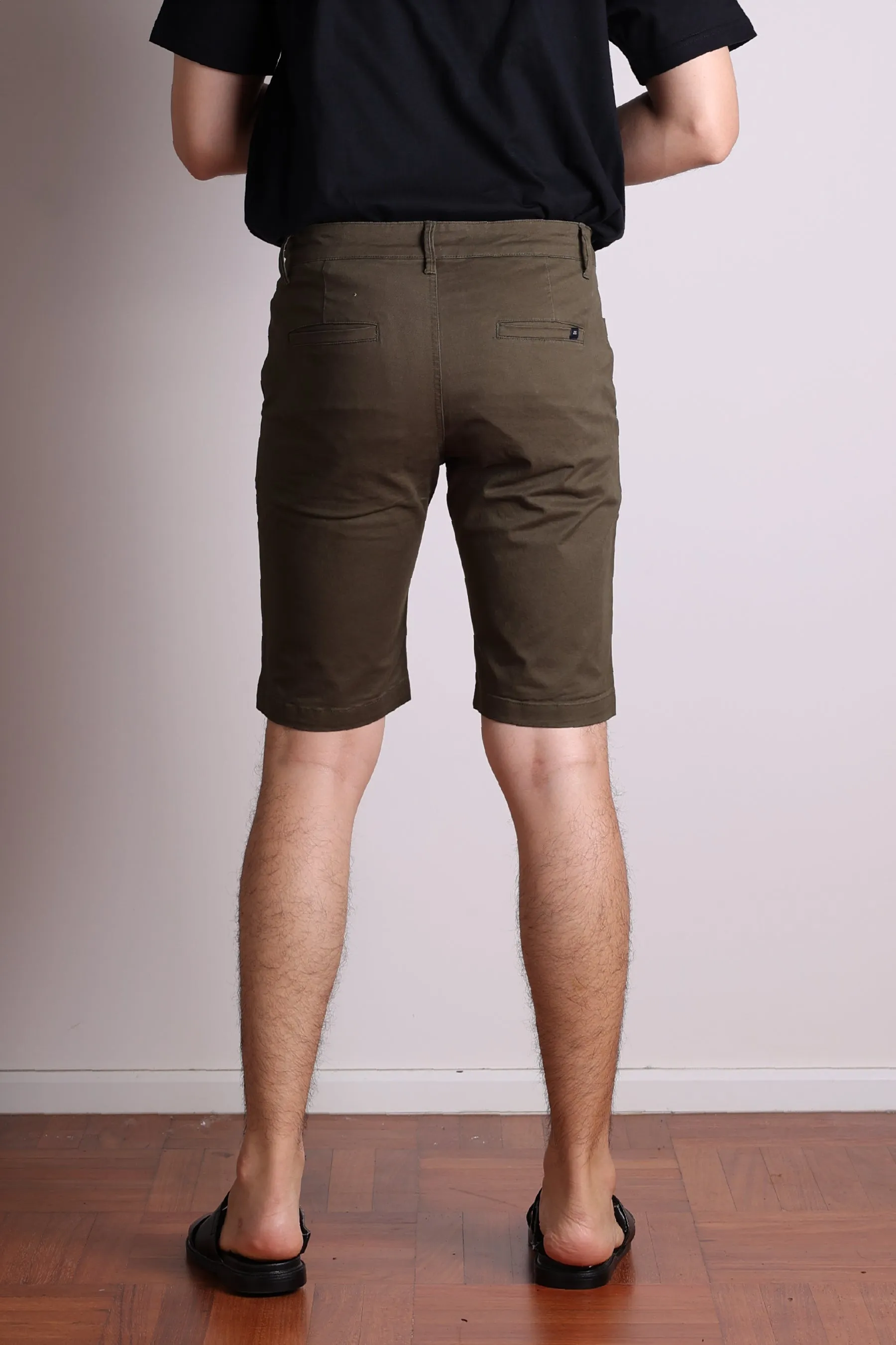 Jack Russel - Men Shorts - Klassik JS-217/OL Slim Fit Olive Green
