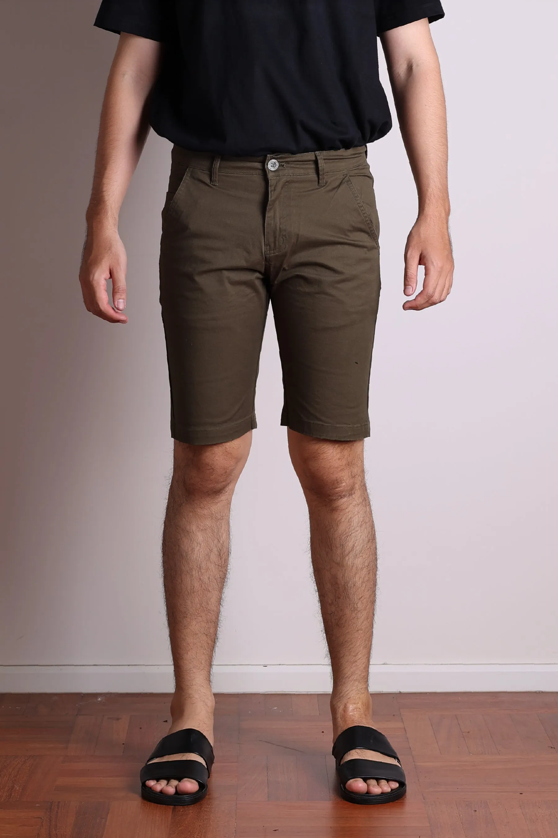 Jack Russel - Men Shorts - Klassik JS-217/OL Slim Fit Olive Green