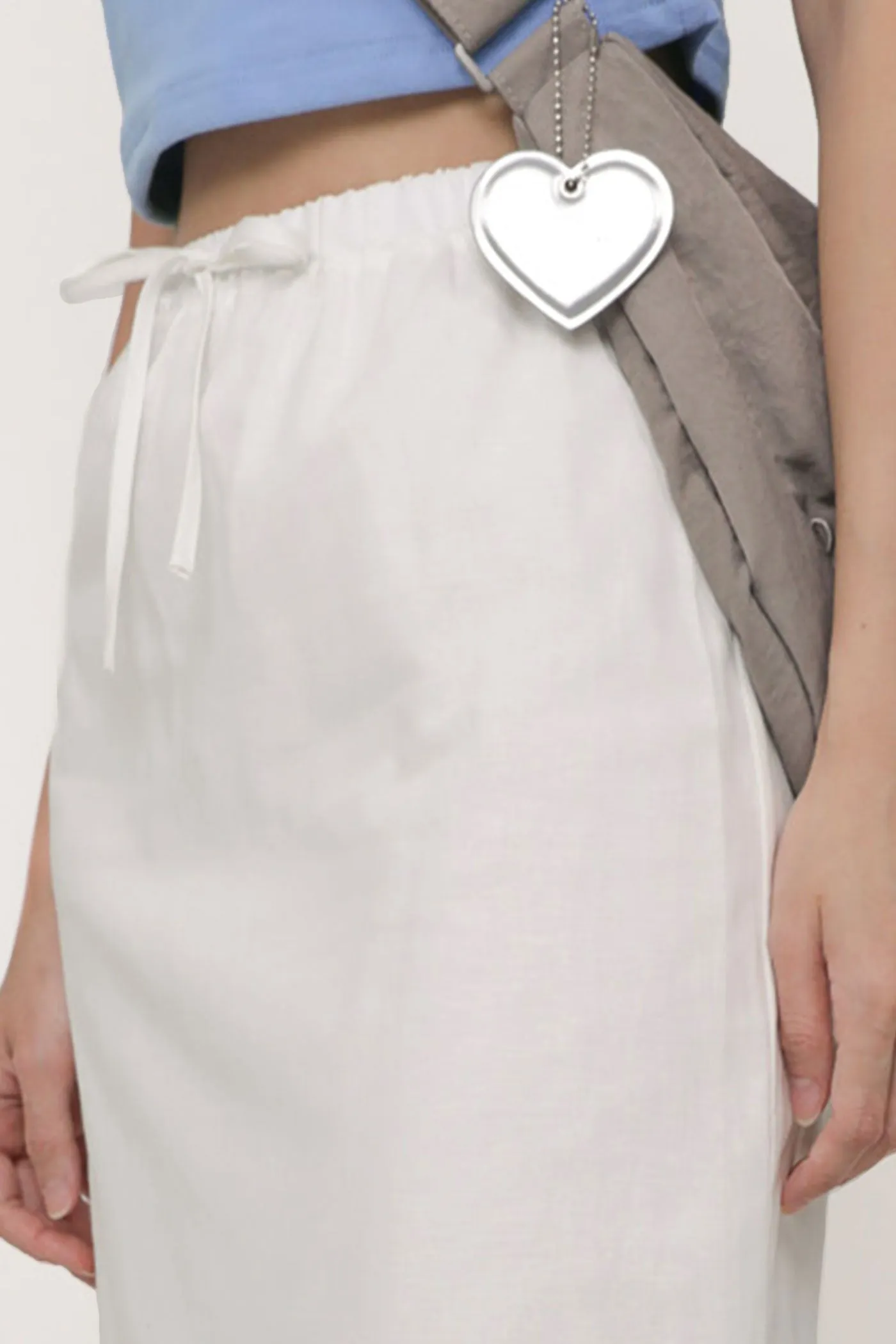Jaden Linen Drawstring Maxi Skirt