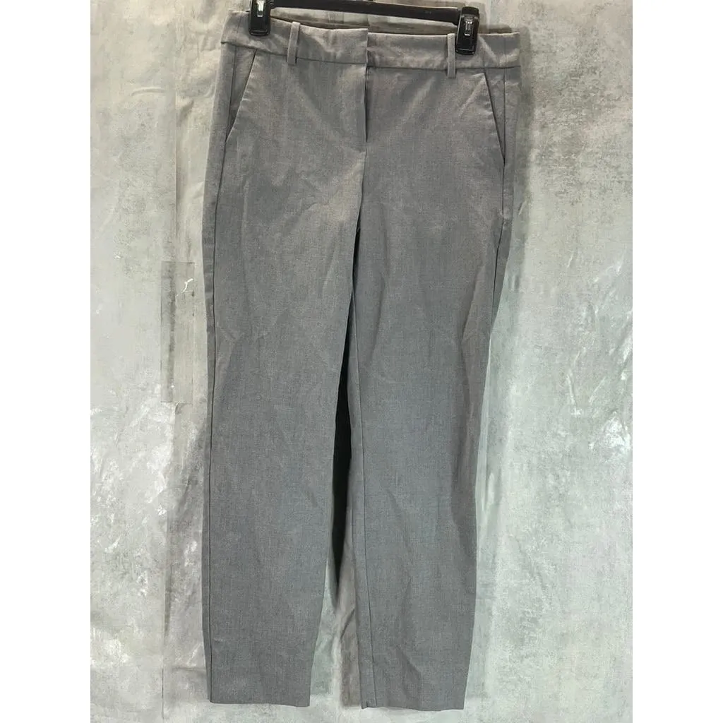J.CREW Factory Women's Heather Graphite Slim Cropped Stretch Twill Ruby Pant SZ6