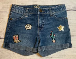 Justice Girls Jean shorts Western Style size 12 slim