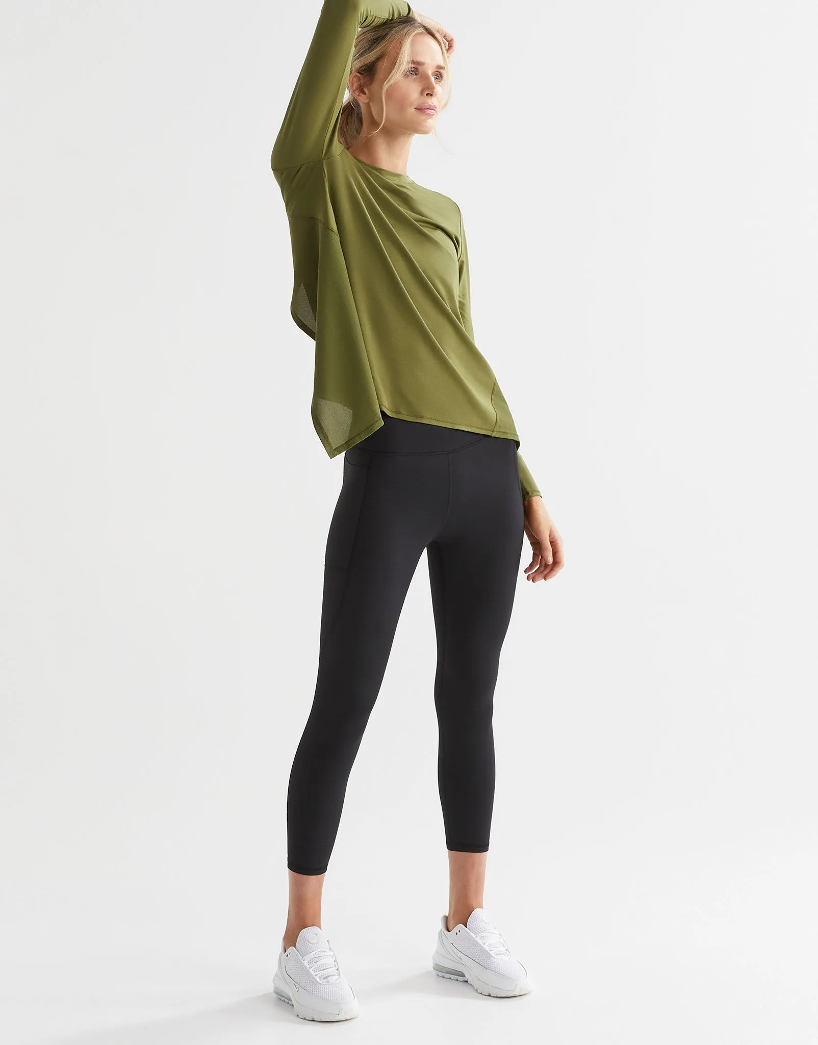 KENDALL Long Sleeve Top - Army Green