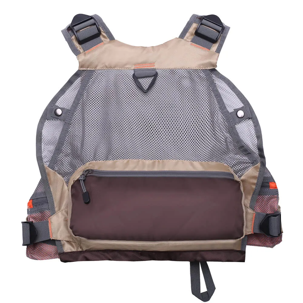 Kylebooker  Breathable Mesh Fishing Vest With Multi-Pockets For Men And Women FV01