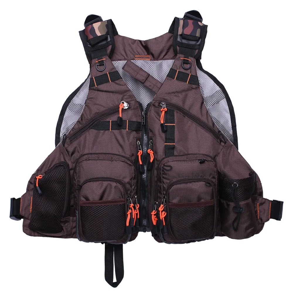 Kylebooker  Breathable Mesh Fishing Vest With Multi-Pockets For Men And Women FV01