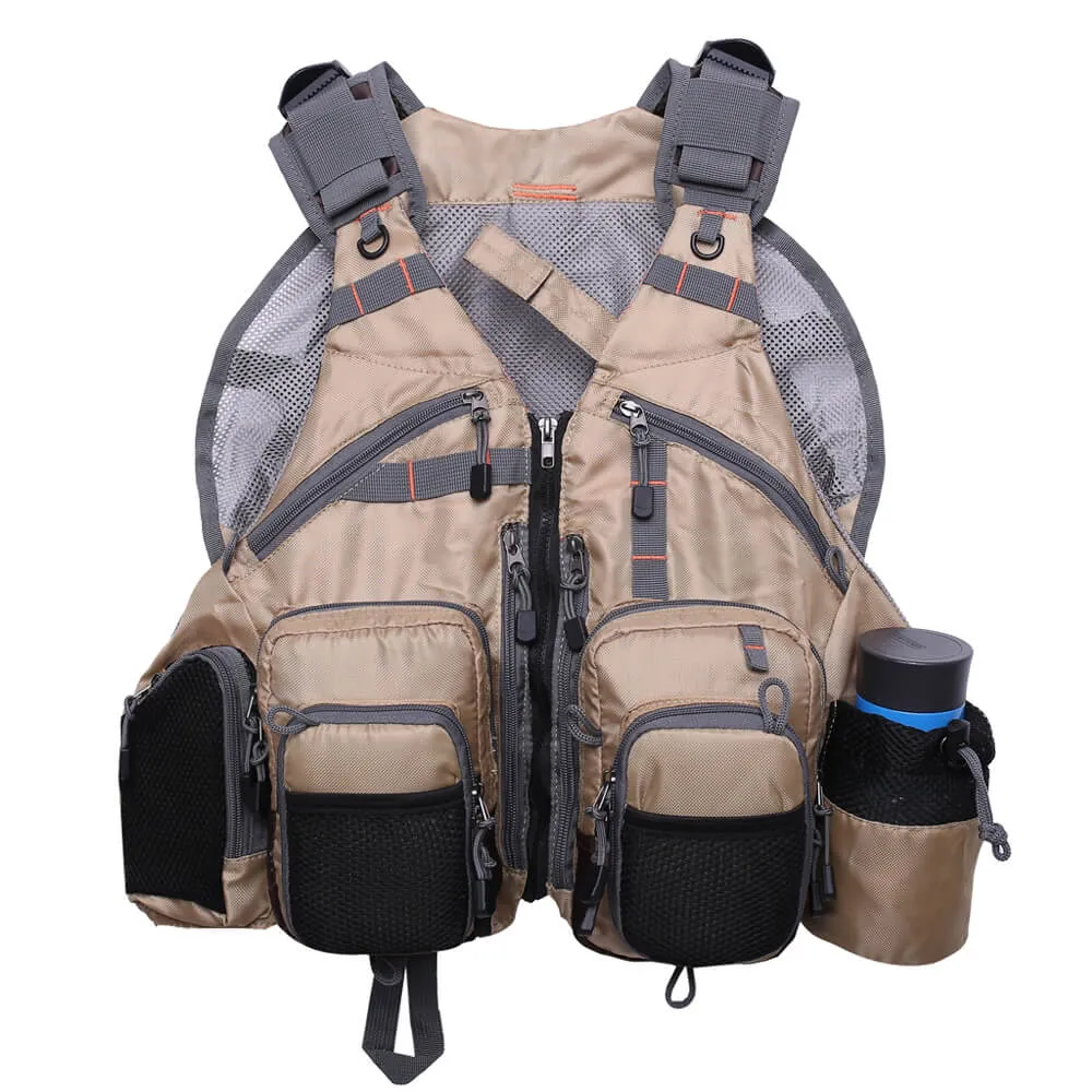 Kylebooker  Breathable Mesh Fishing Vest With Multi-Pockets For Men And Women FV01