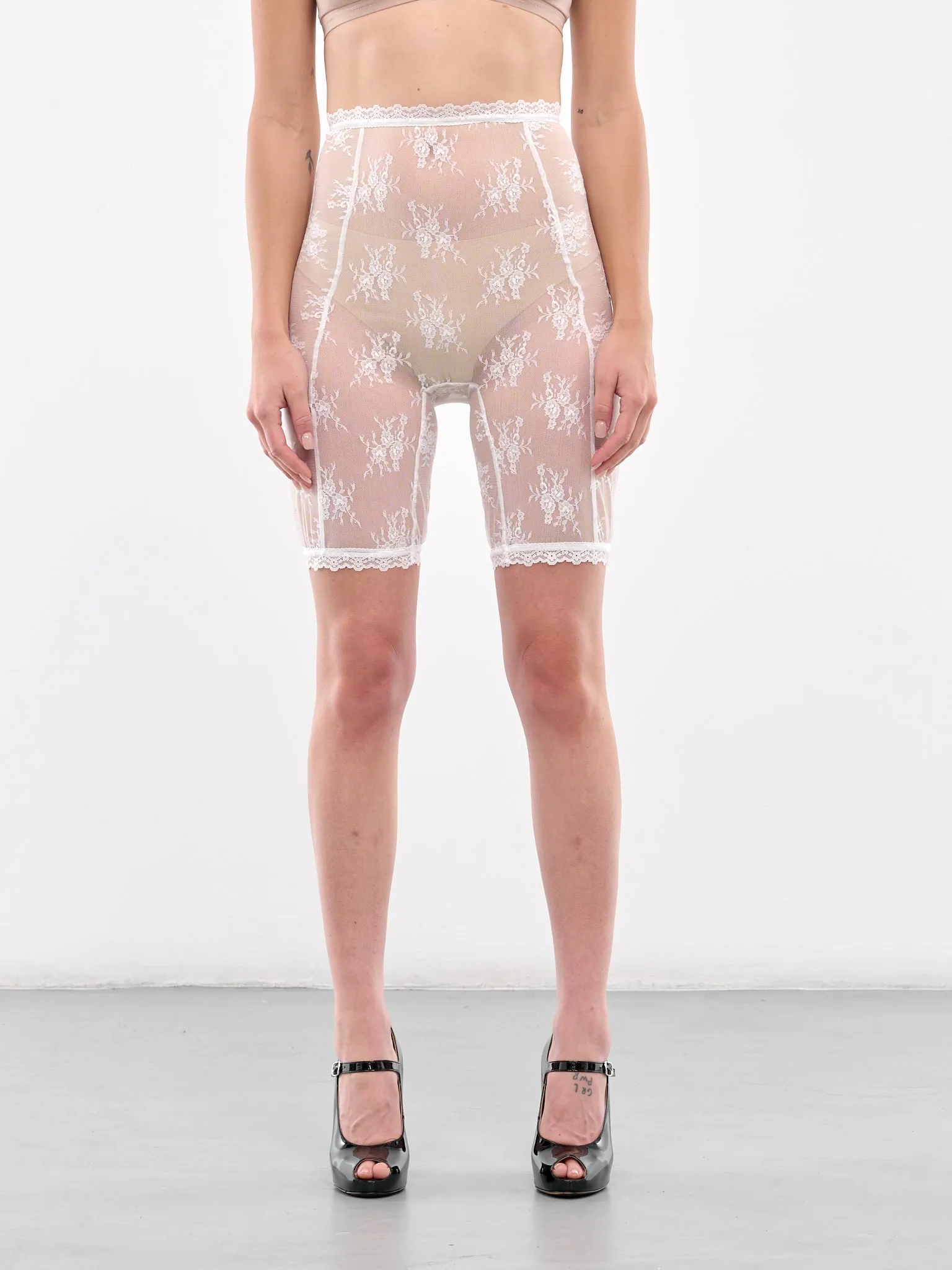 Lace Bike Shorts (AW2400TR03W-WHITE)