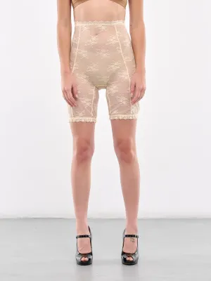 Lace Biker Shorts (00TR03-IVORY)