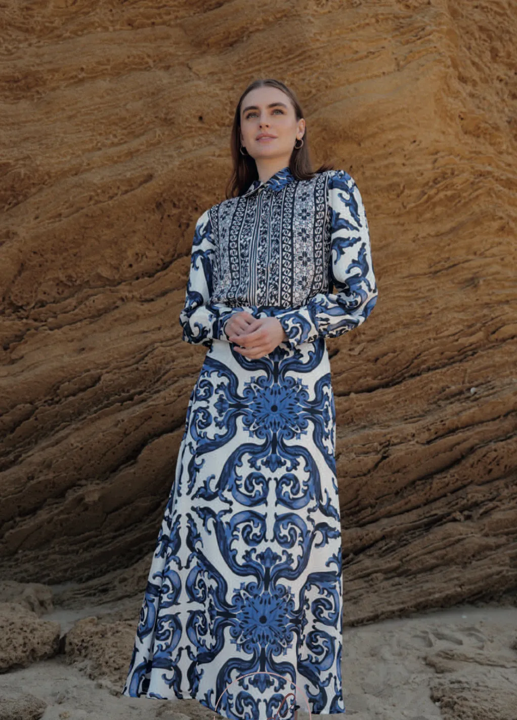 Maiolica Print Skirt