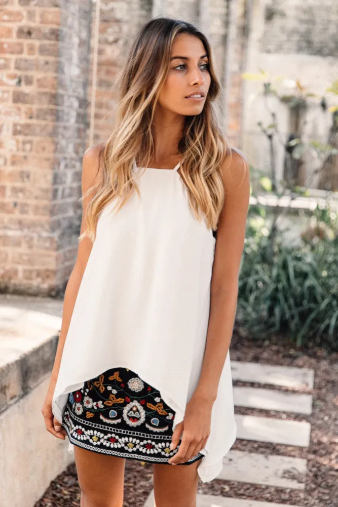 Motel Mexicola Top White
