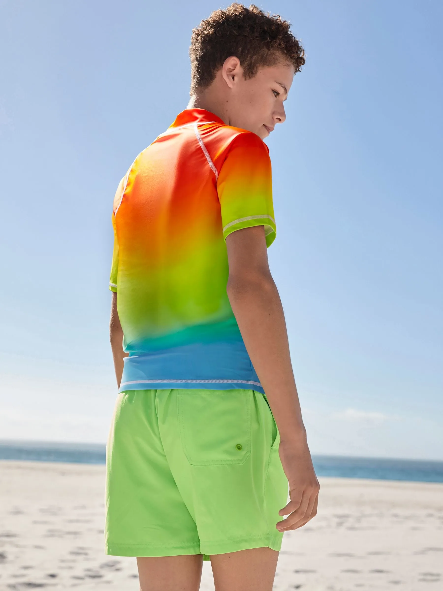 Multi Short Sleeve Rash Vest (1.5-16yrs)
