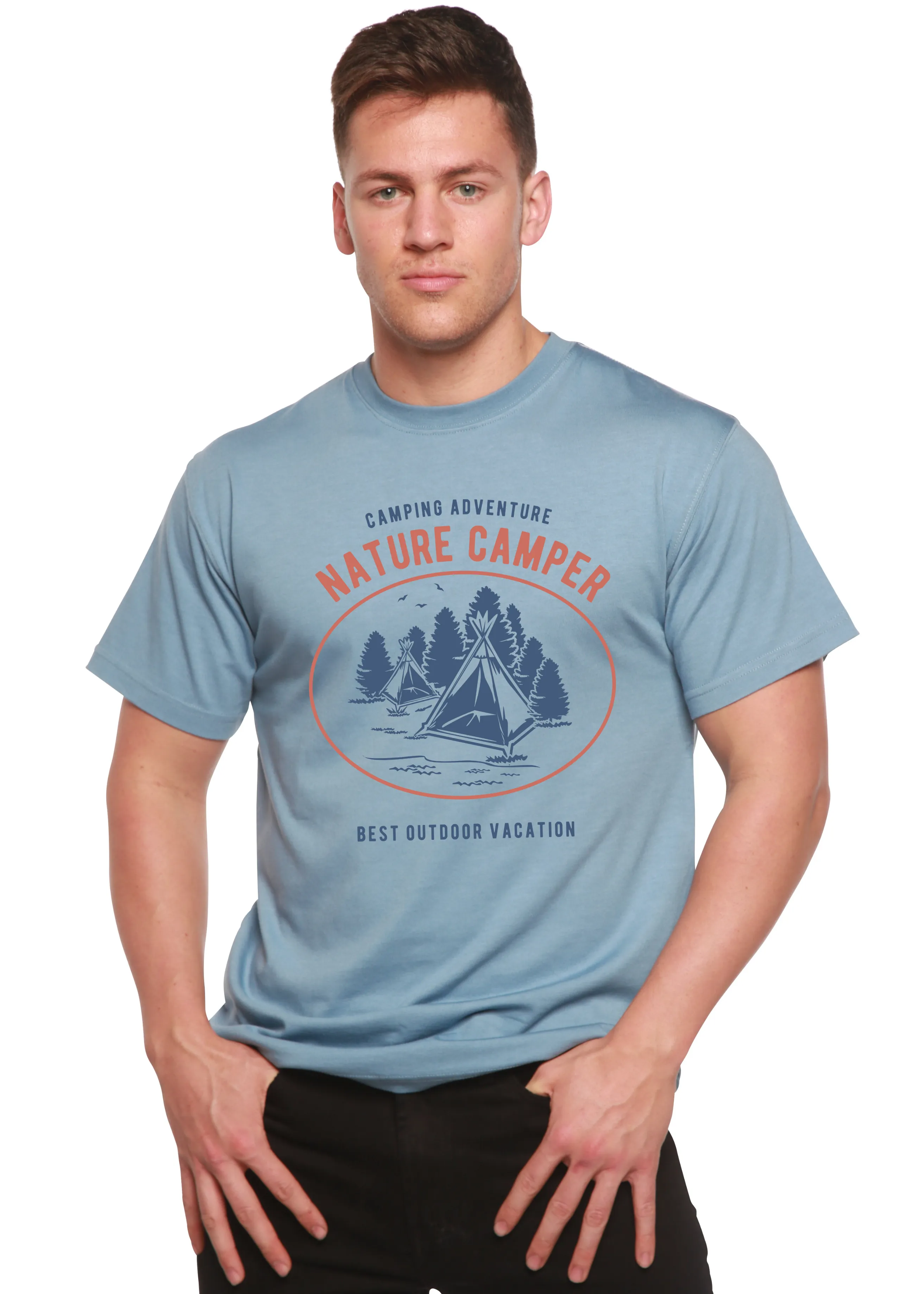 Nature Camper Spun Bamboo® Men's Bamboo Viscose/Organic Cotton Short Sleeve Graphic T-Shirt