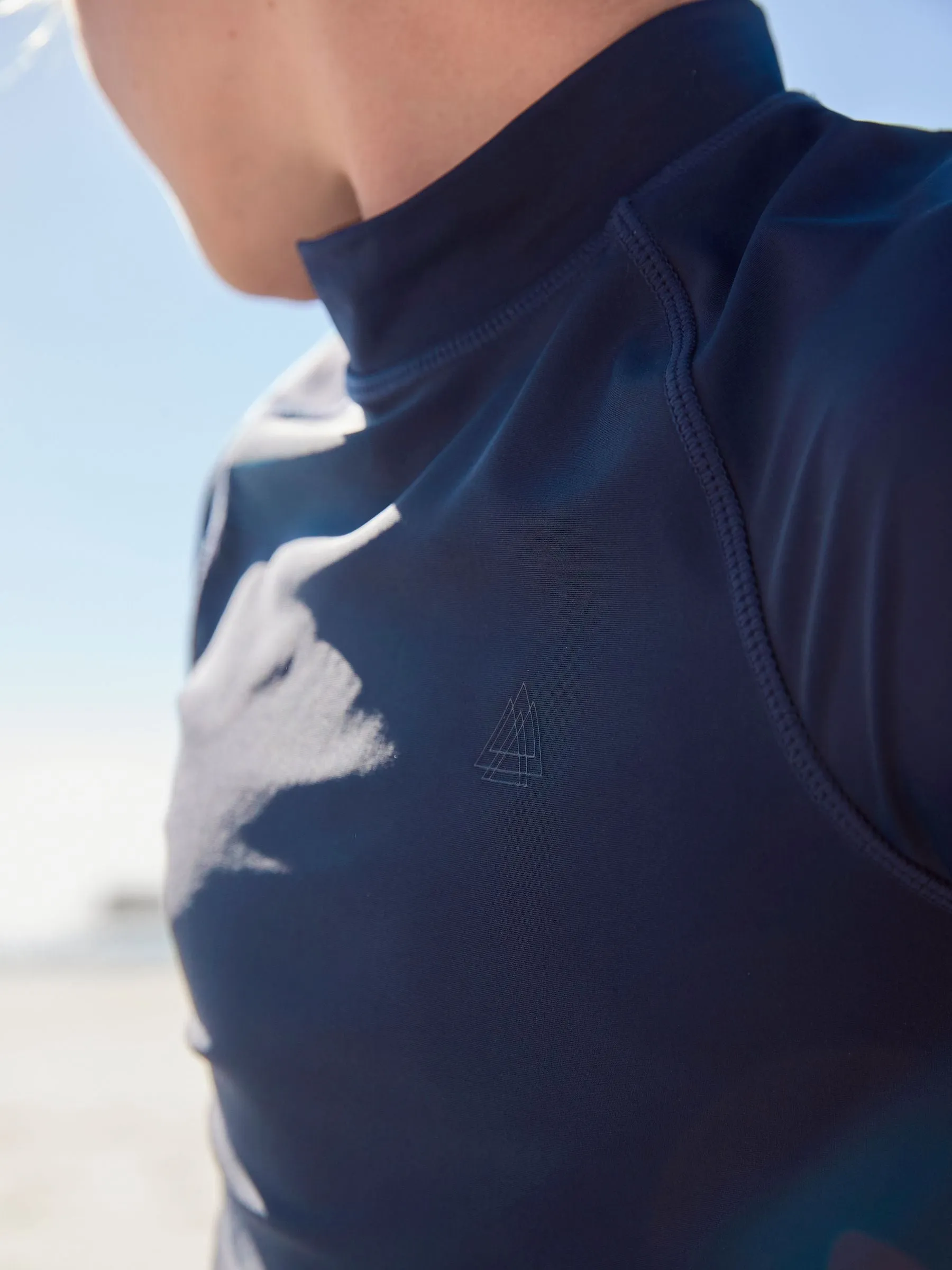 Navy Short Sleeve Rash Vest (1.5-16yrs)
