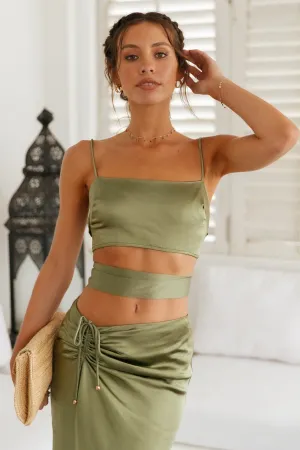 Needing You Crop Top Olive