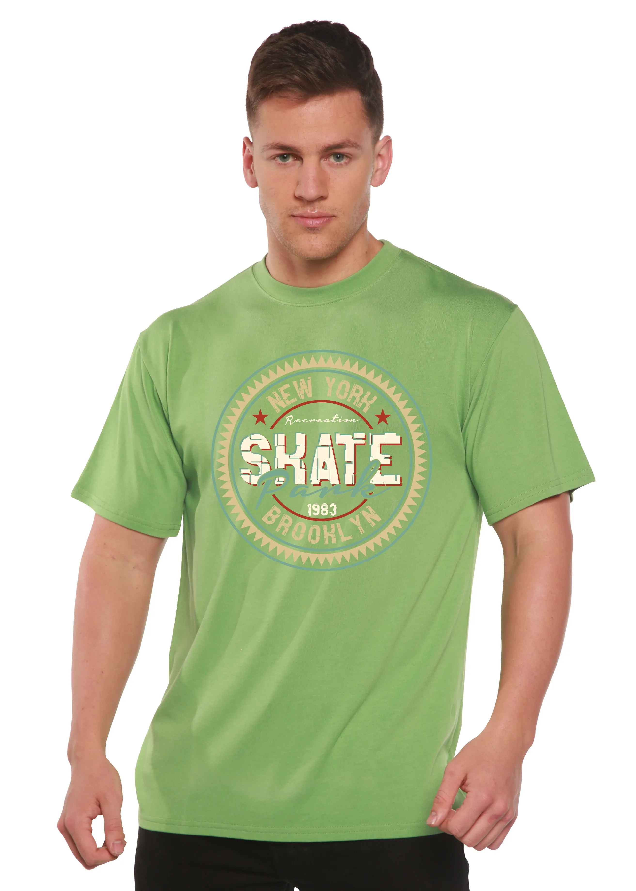 New York Skate Pank Men's Bamboo Viscose/Organic Cotton Short Sleeve Graphic T-Shirt