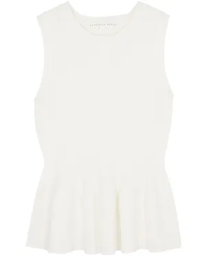 Off White Arago Peplum Top