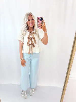 Once Upon A Bow Blouse IVORY