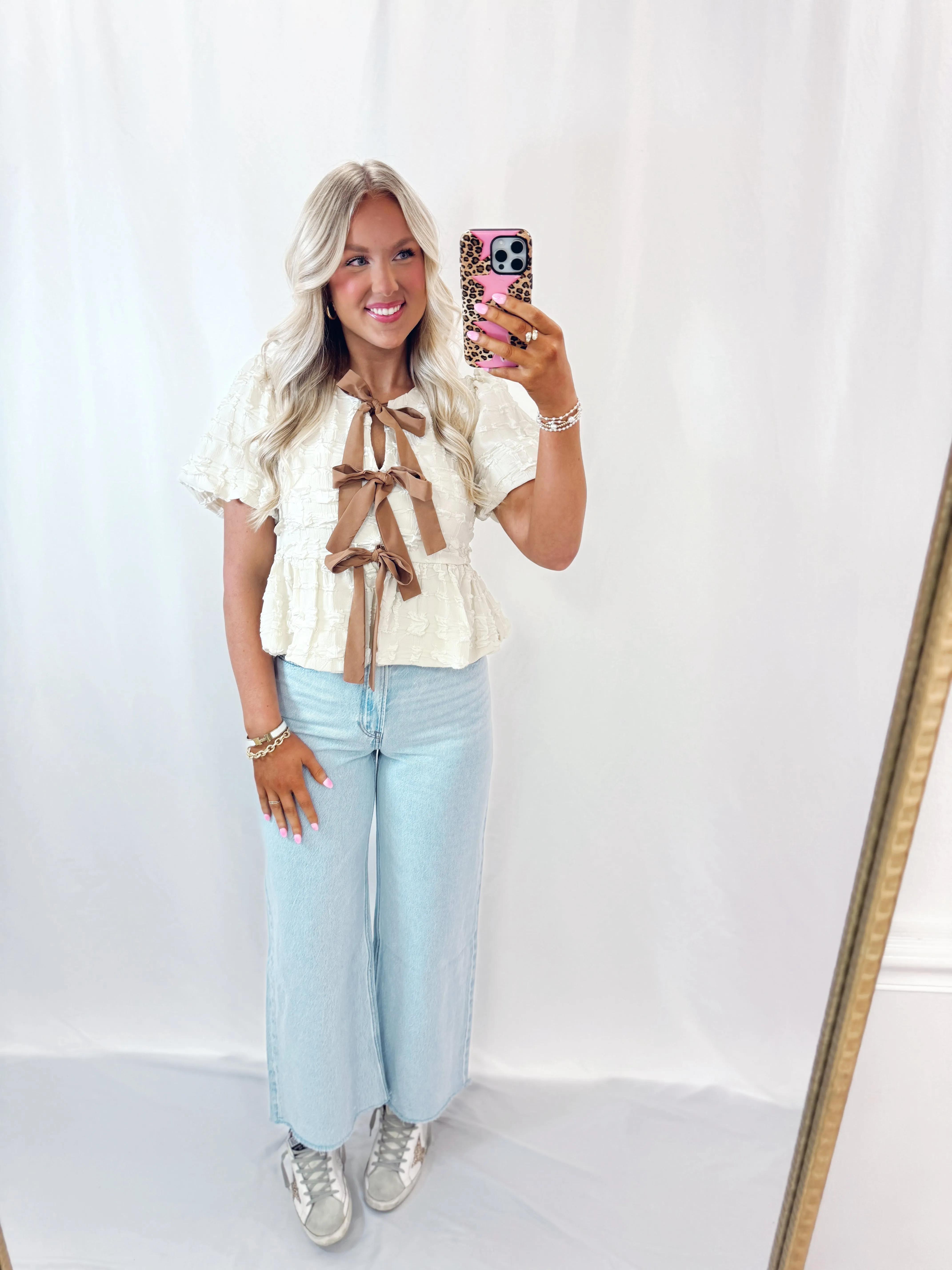 Once Upon A Bow Blouse IVORY