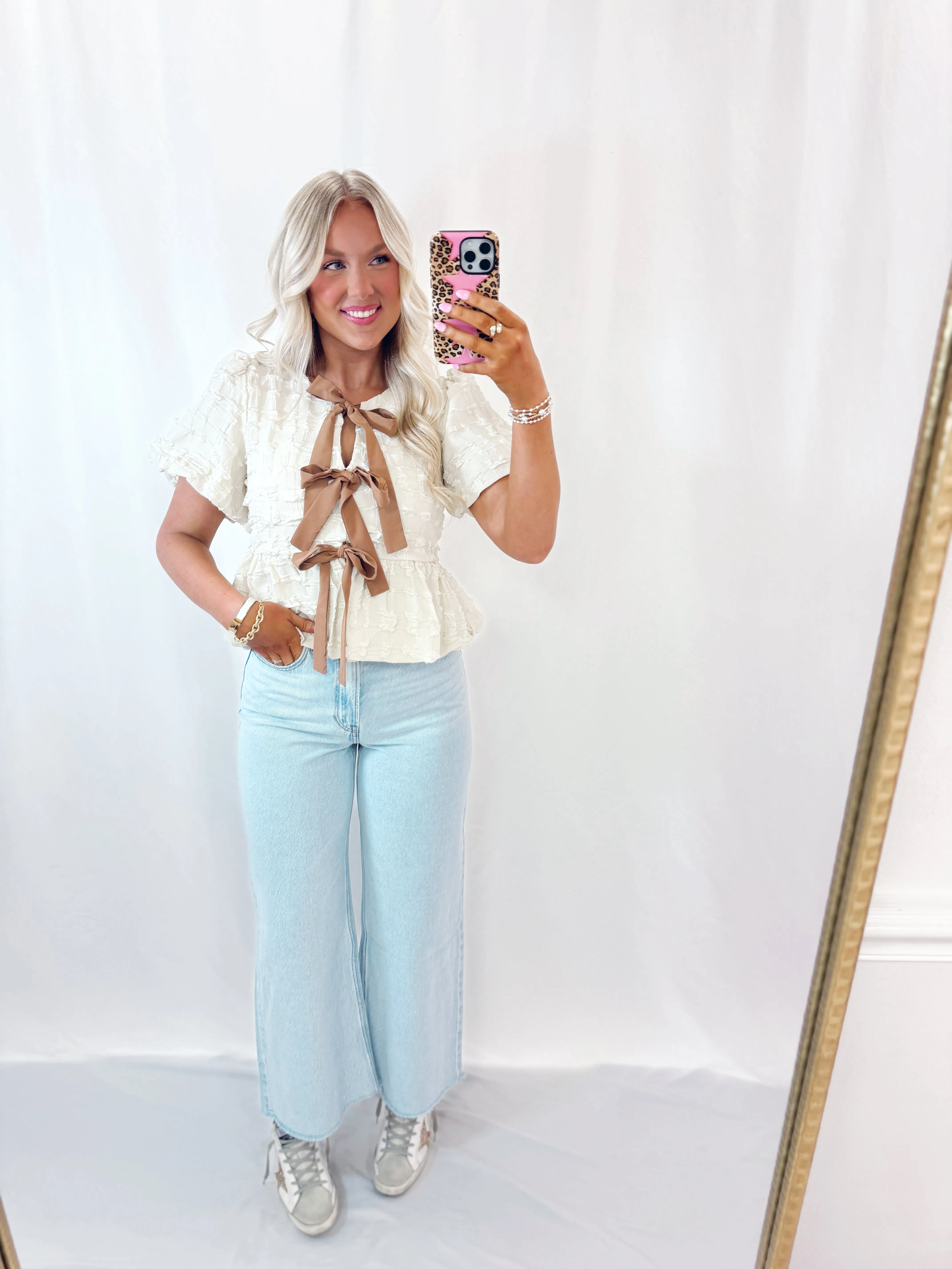 Once Upon A Bow Blouse IVORY