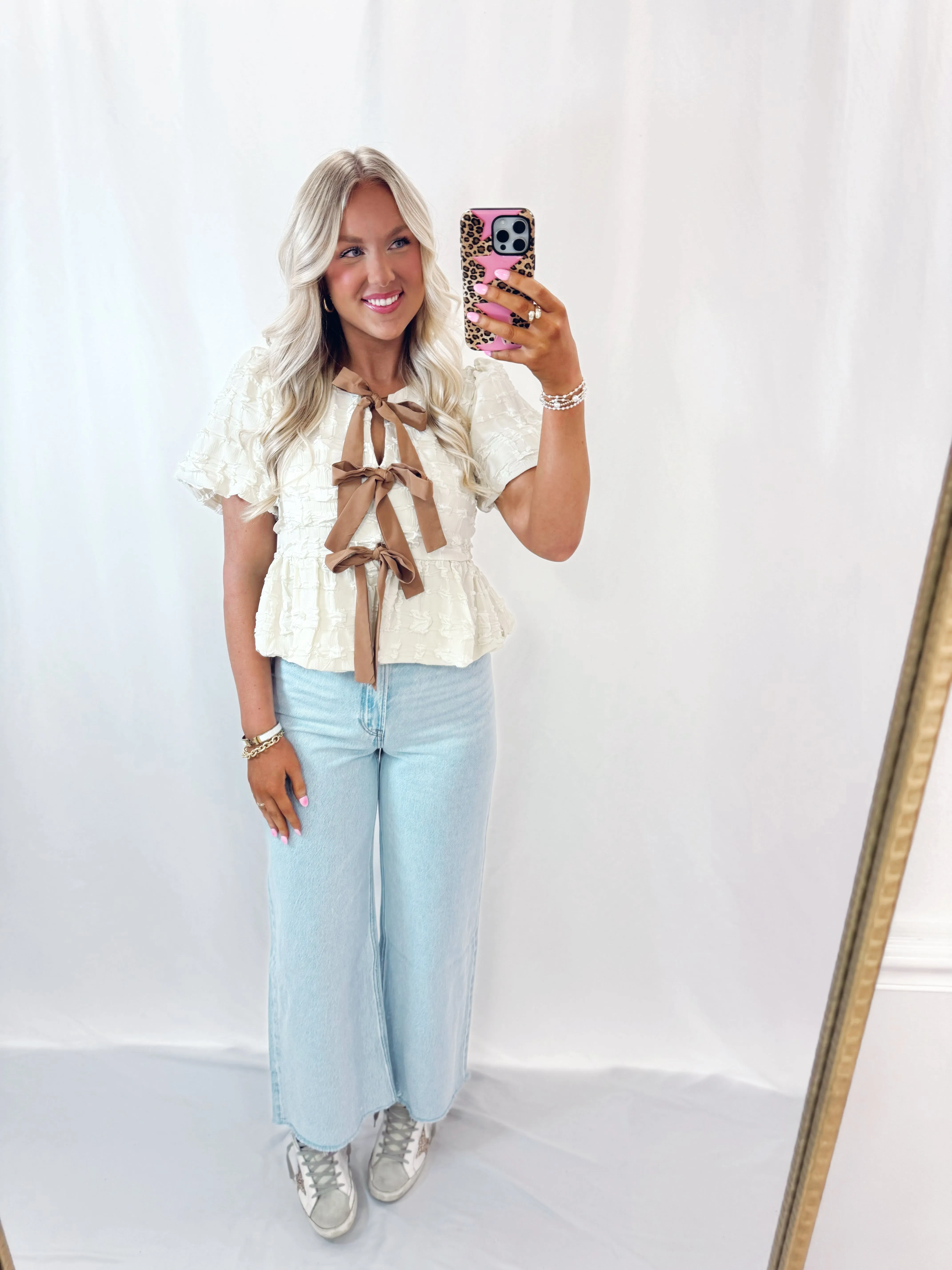 Once Upon A Bow Blouse IVORY