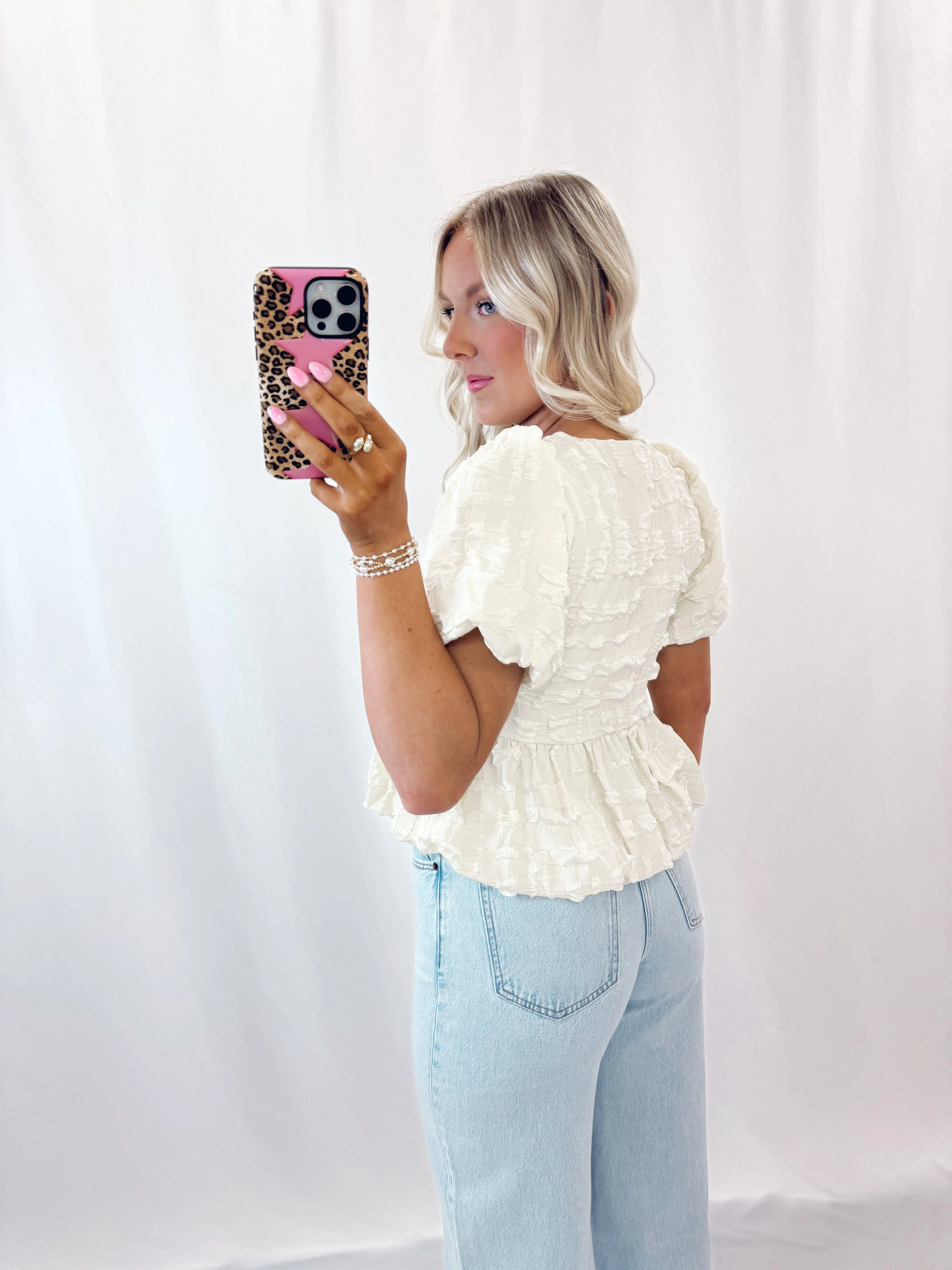 Once Upon A Bow Blouse IVORY