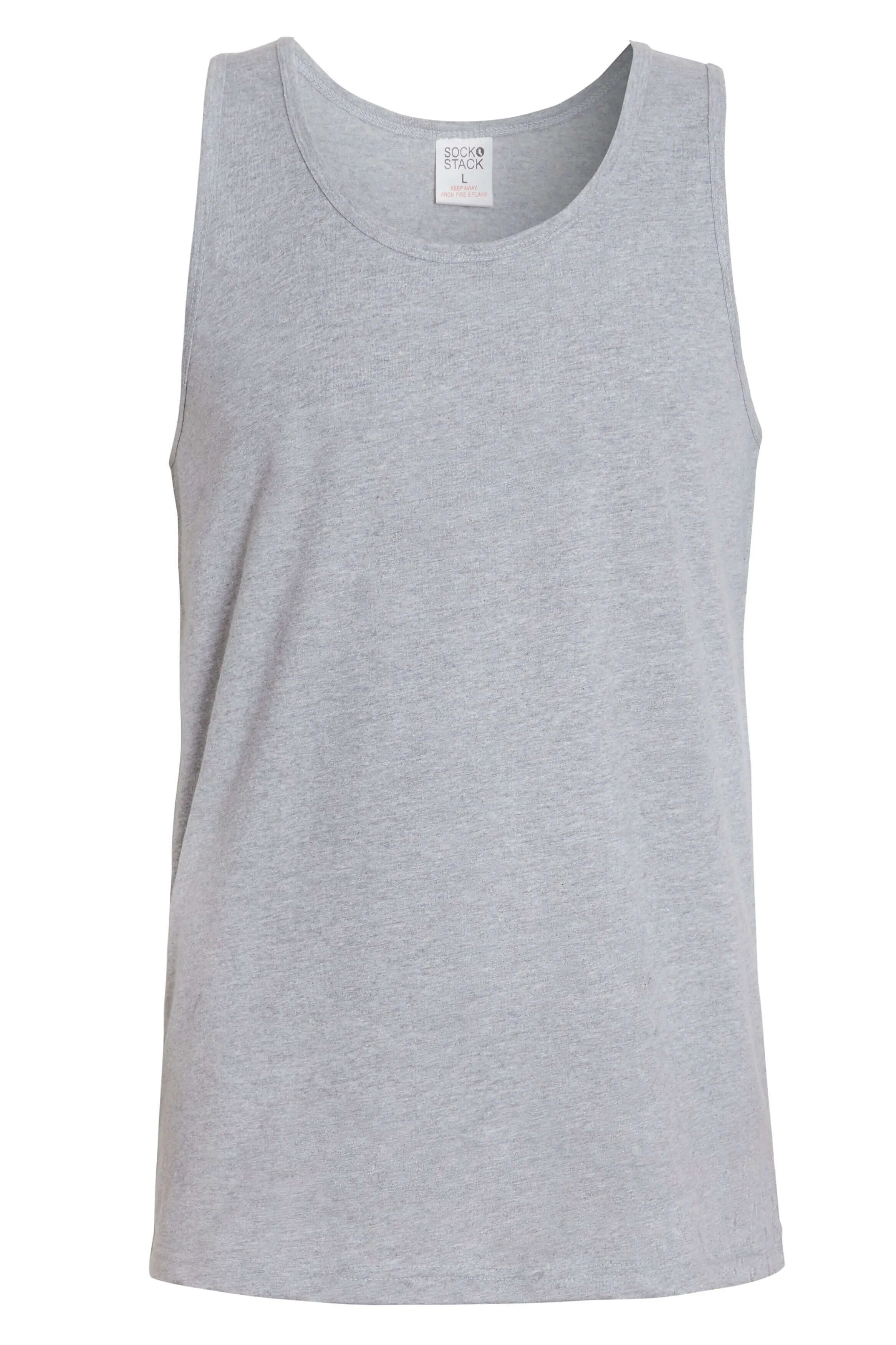 Pack of 6 Men's Cotton Blend Gym Muscle Vests Fitted Lightweight Comfortable Breathable Summer Wear Sizes S to XXL Available in Black Grey Navy White by Sock Stack